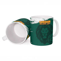 Cameroon Basketball Custom Ceramic Mug Come On Indomitable Lions - Wonder Print Shop