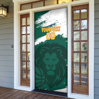 Cameroon Basketball Custom Door Cover Come On Indomitable Lions - Wonder Print Shop