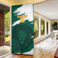 Cameroon Basketball Custom Door Cover Come On Indomitable Lions - Wonder Print Shop