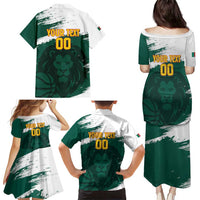 Cameroon Basketball Custom Family Matching Puletasi and Hawaiian Shirt Come On Indomitable Lions - Wonder Print Shop