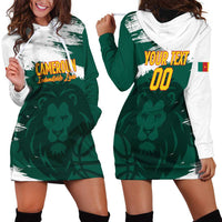 Cameroon Basketball Custom Hoodie Dress Come On Indomitable Lions - Wonder Print Shop