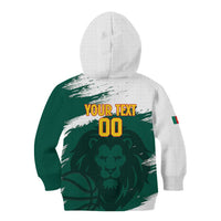 Cameroon Basketball Custom Kid Hoodie Come On Indomitable Lions - Wonder Print Shop