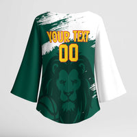 Cameroon Basketball Custom Kimono Sleeve Blouse Come On Indomitable Lions - Wonder Print Shop