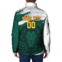 Cameroon Basketball Custom Padded Jacket Come On Indomitable Lions - Wonder Print Shop