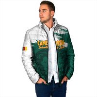 Cameroon Basketball Custom Padded Jacket Come On Indomitable Lions - Wonder Print Shop