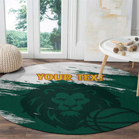 Cameroon Basketball Custom Round Carpet Come On Indomitable Lions - Wonder Print Shop