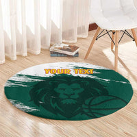 Cameroon Basketball Custom Round Carpet Come On Indomitable Lions - Wonder Print Shop