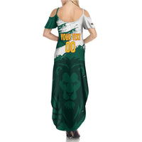 Cameroon Basketball Custom Summer Maxi Dress Come On Indomitable Lions - Wonder Print Shop