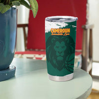 Cameroon Basketball Custom Tumbler Cup Come On Indomitable Lions - Wonder Print Shop