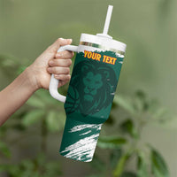 Cameroon Basketball Custom Tumbler With Handle Come On Indomitable Lions - Wonder Print Shop