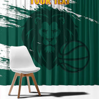 Cameroon Basketball Custom Window Curtain Come On Indomitable Lions - Wonder Print Shop