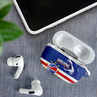 Cape Verde Basketball Custom AirPods Case Come On Blue Sharks - Wonder Print Shop