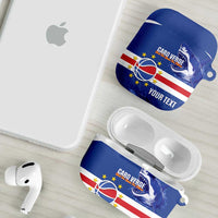Cape Verde Basketball Custom AirPods Case Come On Blue Sharks - Wonder Print Shop