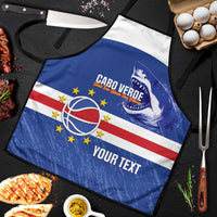 Cape Verde Basketball Custom Apron Come On Blue Sharks - Wonder Print Shop