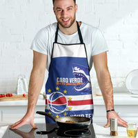 Cape Verde Basketball Custom Apron Come On Blue Sharks - Wonder Print Shop