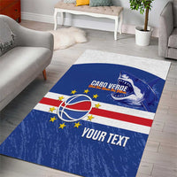 Cape Verde Basketball Custom Area Rug Come On Blue Sharks - Wonder Print Shop