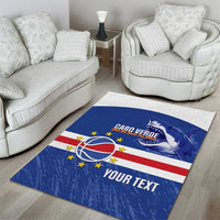 Cape Verde Basketball Custom Area Rug Come On Blue Sharks - Wonder Print Shop