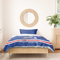 Cape Verde Basketball Custom Bedding Set Come On Blue Sharks - Wonder Print Shop