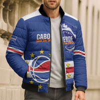 Cape Verde Basketball Custom Bomber Puffer Jacket Come On Blue Sharks - Wonder Print Shop