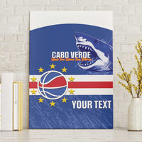 Cape Verde Basketball Custom Canvas Wall Art Come On Blue Sharks - Wonder Print Shop