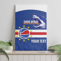 Cape Verde Basketball Custom Canvas Wall Art Come On Blue Sharks - Wonder Print Shop