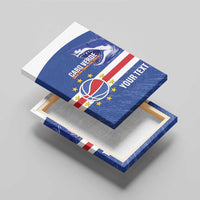 Cape Verde Basketball Custom Canvas Wall Art Come On Blue Sharks - Wonder Print Shop