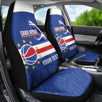 Cape Verde Basketball Custom Car Seat Cover Come On Blue Sharks - Wonder Print Shop