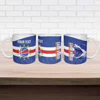 Cape Verde Basketball Custom Ceramic Mug Come On Blue Sharks - Wonder Print Shop