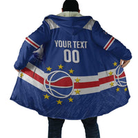 Cape Verde Basketball Custom Cloak Come On Blue Sharks - Wonder Print Shop