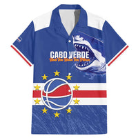 Cape Verde Basketball Custom Family Matching Mermaid Dress and Hawaiian Shirt Come On Blue Sharks - Wonder Print Shop