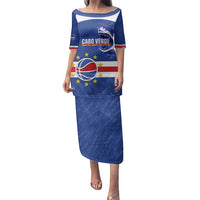 Cape Verde Basketball Custom Family Matching Puletasi and Hawaiian Shirt Come On Blue Sharks - Wonder Print Shop