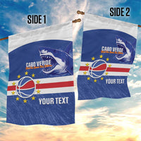 Cape Verde Basketball Custom Garden Flag Come On Blue Sharks - Wonder Print Shop