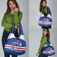 Cape Verde Basketball Custom Grocery Bag Come On Blue Sharks - Wonder Print Shop