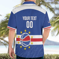 Cape Verde Basketball Custom Hawaiian Shirt Come On Blue Sharks - Wonder Print Shop