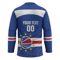 Cape Verde Basketball Custom Hockey Jersey Come On Blue Sharks - Wonder Print Shop