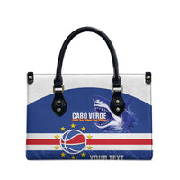 Cape Verde Basketball Custom Leather Bag Come On Blue Sharks - Wonder Print Shop