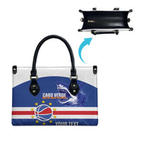 Cape Verde Basketball Custom Leather Bag Come On Blue Sharks - Wonder Print Shop