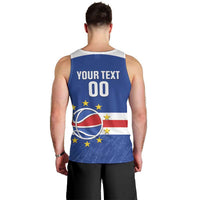 Cape Verde Basketball Custom Men Tank Top Come On Blue Sharks - Wonder Print Shop