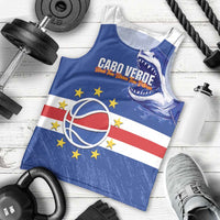 Cape Verde Basketball Custom Men Tank Top Come On Blue Sharks - Wonder Print Shop