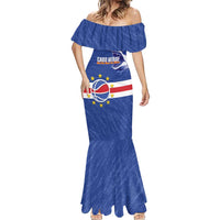 Cape Verde Basketball Custom Mermaid Dress Come On Blue Sharks - Wonder Print Shop