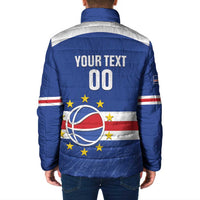 Cape Verde Basketball Custom Padded Jacket Come On Blue Sharks - Wonder Print Shop