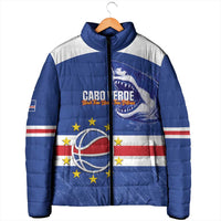 Cape Verde Basketball Custom Padded Jacket Come On Blue Sharks - Wonder Print Shop