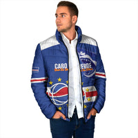 Cape Verde Basketball Custom Padded Jacket Come On Blue Sharks - Wonder Print Shop