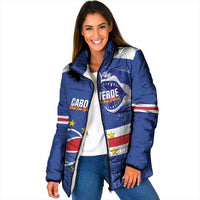 Cape Verde Basketball Custom Padded Jacket Come On Blue Sharks - Wonder Print Shop