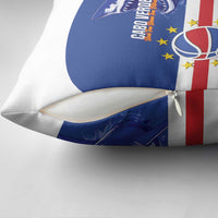 Cape Verde Basketball Custom Pillow Cover Come On Blue Sharks - Wonder Print Shop