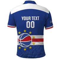 Cape Verde Basketball Custom Polo Shirt Come On Blue Sharks - Wonder Print Shop