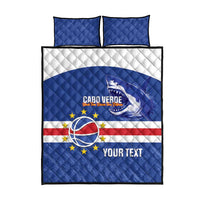 Cape Verde Basketball Custom Quilt Bed Set Come On Blue Sharks - Wonder Print Shop