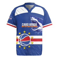 Cape Verde Basketball Custom Rugby Jersey Come On Blue Sharks - Wonder Print Shop