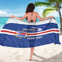 Cape Verde Basketball Custom Sarong Come On Blue Sharks - Wonder Print Shop