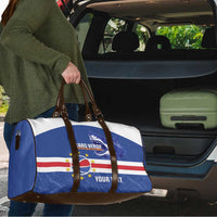 Cape Verde Basketball Custom Travel Bag Come On Blue Sharks - Wonder Print Shop